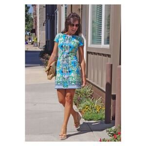 Lilly Pulitzer Layton Shift Dress in Sea Oat Ikat Sz.S